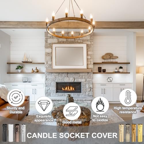 Metal E14 Chandelier Socket Sleeves view 3