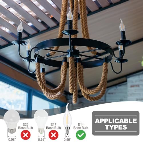 Metal E14 Chandelier Socket Sleeves view 4