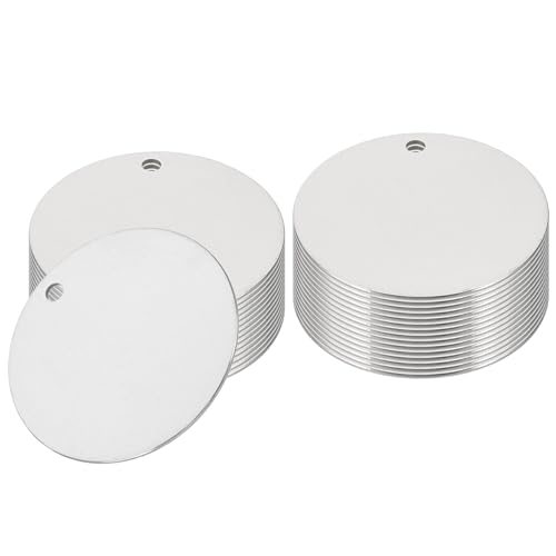 Metal Stamping Blanks, 40mm Round Stamping Name Tags, 30Pcs — PATIKIL