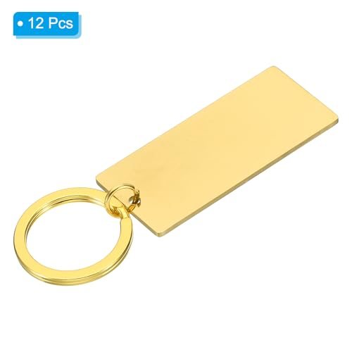 Metal Stamping Blanks, Metal Keychain Blanks Rectangle Stamping Tags view 3