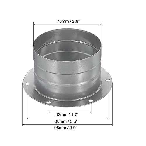 Metal Straight Pipe Exhaust Hose Flange view 2