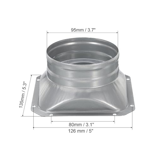 Metal Straight Pipe Flange Square view 2