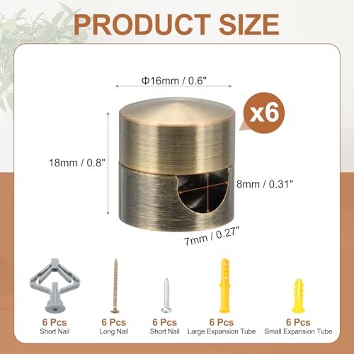 Metal Swag Hooks, 6 Pack Aluminum Modern Ceiling Hook view 2