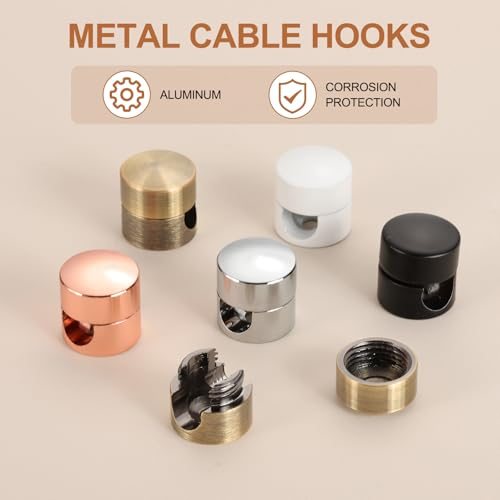Metal Swag Hooks, 6 Pack Aluminum Modern Ceiling Hook view 4