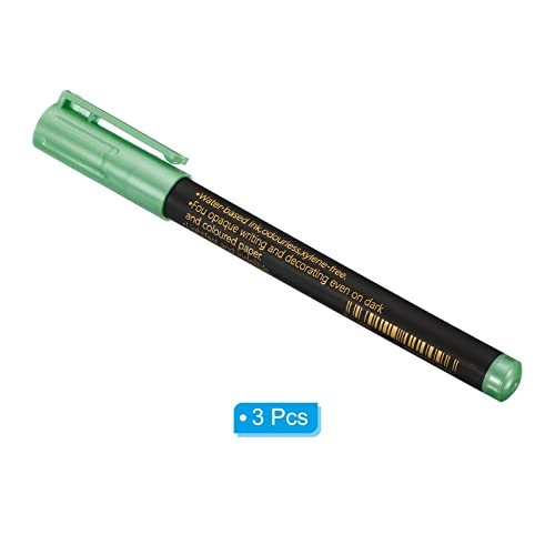 Metallic Marker Pens, 3 Pack Paint Pens Medium Point Colored Markers Art view 3