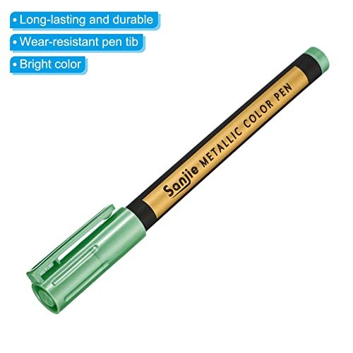 Metallic Marker Pens, 3 Pack Paint Pens Medium Point Colored Markers Art view 4
