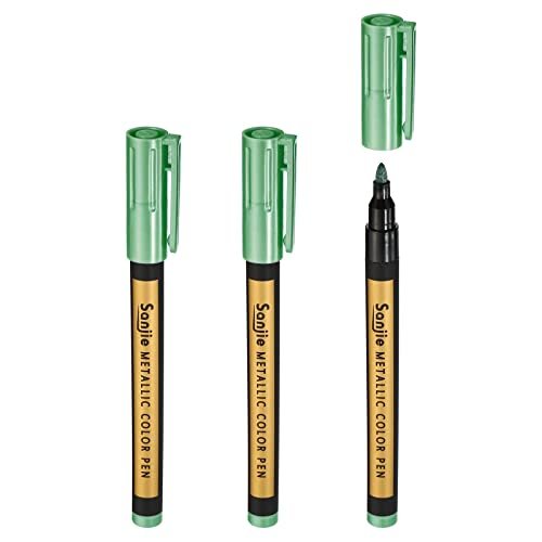 Metallic Marker Pens, 3 Pack Paint Pens Medium Point Colored Markers Art — PATIKIL