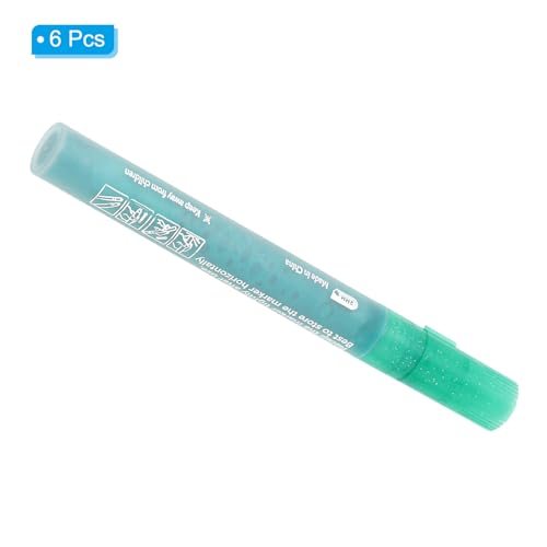 Metallic Marker Pens, 6Pcs Glitters Paint Pens Paint Pens Shimmer Colored view 3