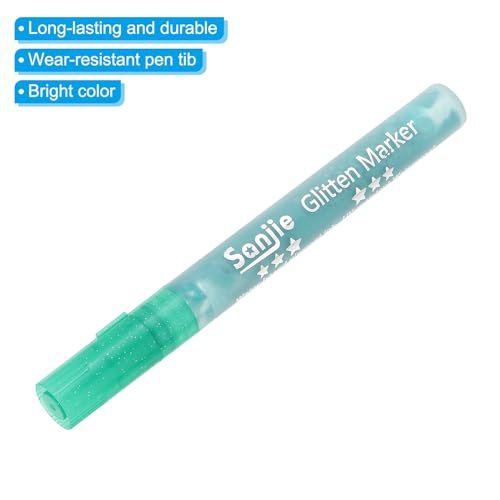Metallic Marker Pens, 6Pcs Glitters Paint Pens Paint Pens Shimmer Colored view 4