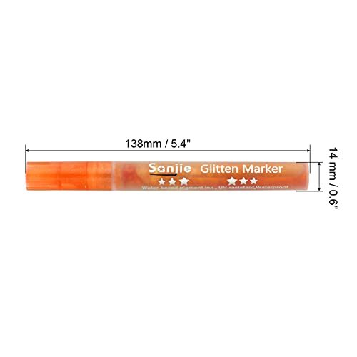 Metallic Paint Pens, 3 Pack Acrylic Paint Marker Flash Line Colored view 2