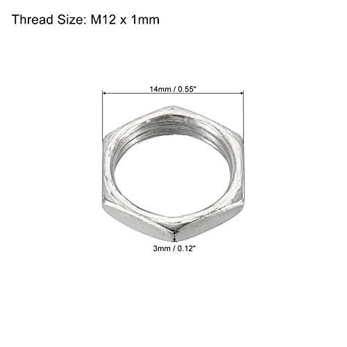 Metric Thread Zinc Plated Finished Hardware Nuts Screw Bolt Fasteners 3mm view 2