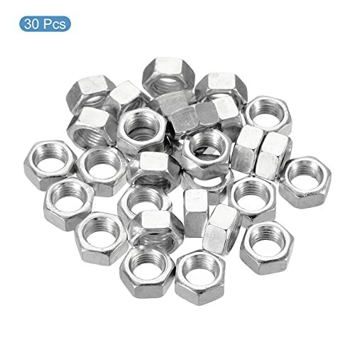 Metric Thread Zinc Plated Finished Hardware Nuts Screw Bolt Fasteners 6mm view 3