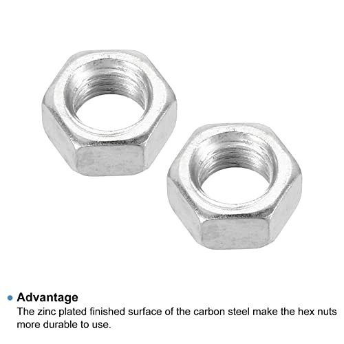 Metric Thread Zinc Plated Finished Hardware Nuts Screw Bolt Fasteners 6mm view 4