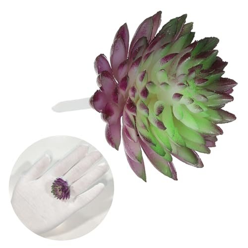 Mini Artificial Succulents, 2 Pack Unpotted Faux Succulent Picks Fake view 3