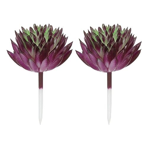 Mini Artificial Succulents, 2 Pack Unpotted Faux Succulent Picks Fake — PATIKIL