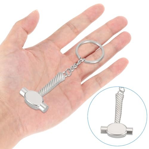 Mini Hand Tools Keychain, 5 Pack Metal Hardware Wrench Tool Keyring DIY view 4