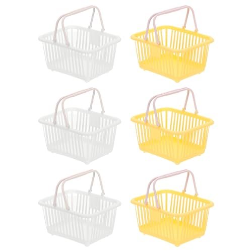 Mini Shopping Basket, Small Plastic Basket, Storage Grocery Tiny — PATIKIL