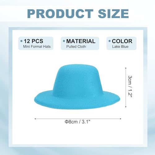 Mini Top Hat for Crafts Hair Accessories Decorate Doll Snowman view 2