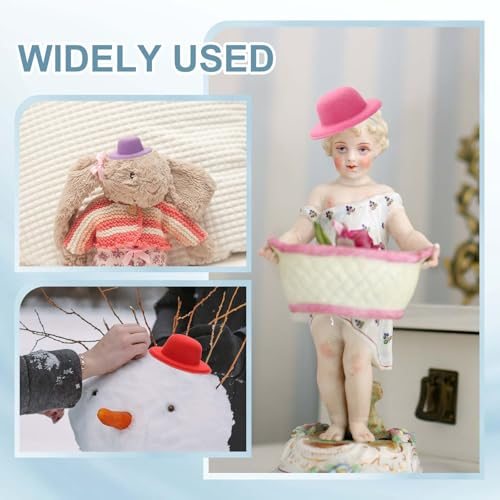 Mini Top Hat for Crafts Hair Accessories Decorate Doll Snowman view 4
