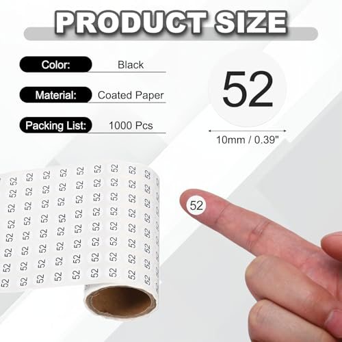 Mini Vinyl Self Adhesive Label Circle Decals 1 Roll Dots Round view 2