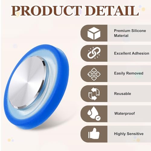 Mobile Phone Game Joystick, Plating Spiral Game Control Blue, Touch view 3