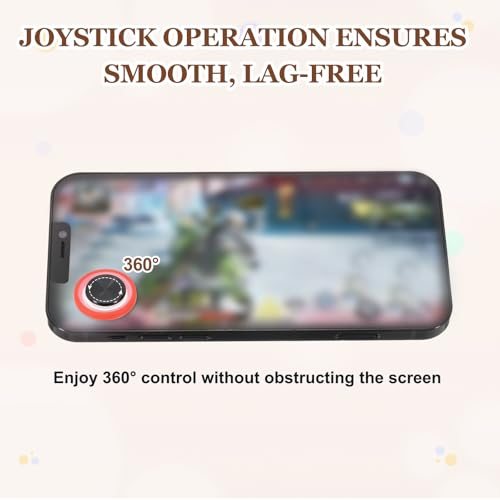 Mobile Phone Game Joystick, Plating Spiral Game Control Blue, Touch view 4