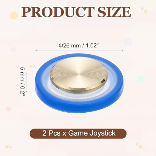 Mobile Phone Game Joystick Spiral Game Control Gold/Blue, Touch Screen view 2