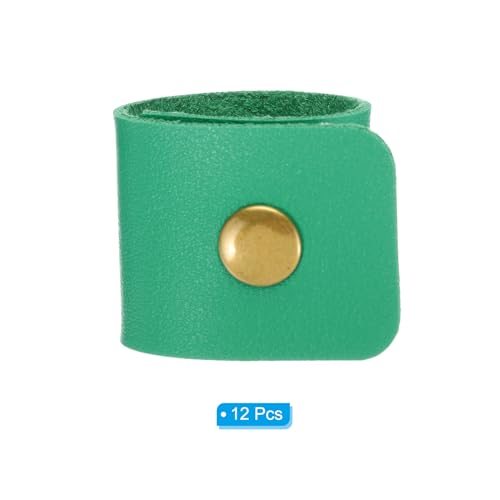Napkin Rings, 12 Pcs Leather Napkin Rings Rustic Holder view 3