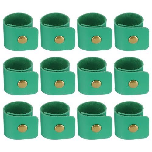 Napkin Rings, 12 Pcs Leather Napkin Rings Rustic Holder — PATIKIL