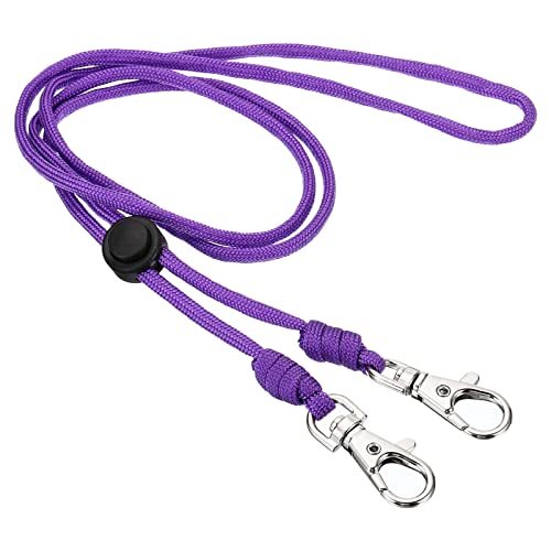 Neck Lanyard with 2 Swivel Hooks, Badge Lanyards Adjustable Long Strap ID — PATIKIL