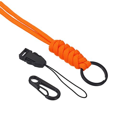 Neck Lanyard with Hook Adjustable Long Strap Orange view 5