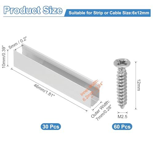 Neon LED Lights Install Fixing Clips Accessories view 2