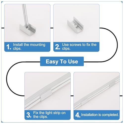 Neon LED Lights Install Fixing Clips Accessories view 5