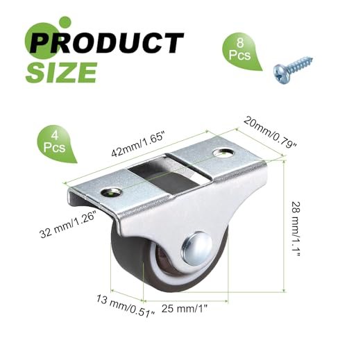 Non-Swivel Casters Wheels view 2