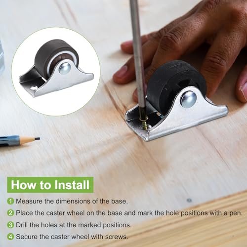 Non-Swivel Casters Wheels view 4