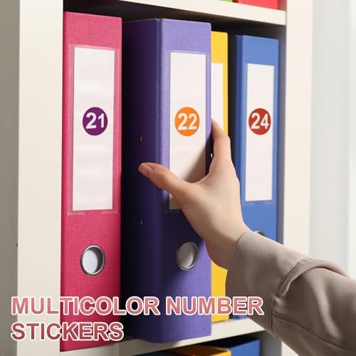 Number 2 Circle Stickers Self-Adhesive Number Label 500 Label/Roll, Round view 5