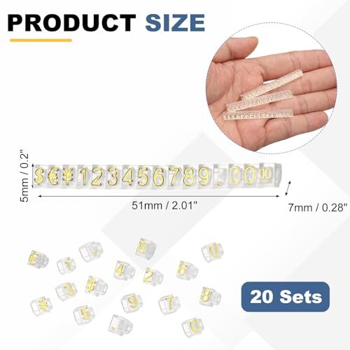 Number Letter Price Block Kit view 2