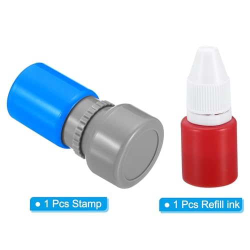 Number Stamps Self Inking, Numeral 4 Number Stamp Teacher, Red Ink view 3