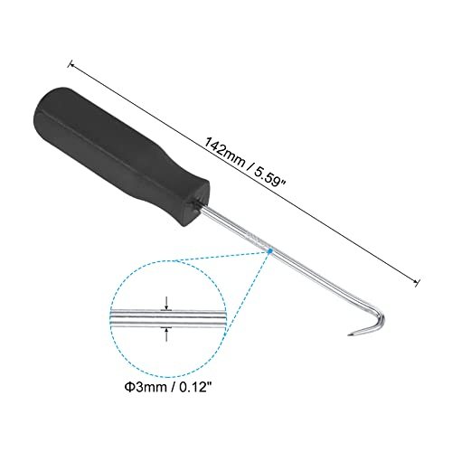O-Ring 45 Degree Hooks 142mm, 2 Pcs Oil Seal Gasket Precision Screwdriver view 2