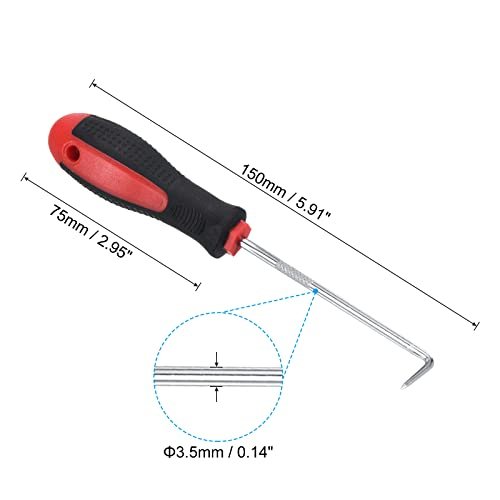 O-Ring 90 Degree Pick 150mm, 2 Pcs Oil Seal Gasket Precision Screwdriver view 2