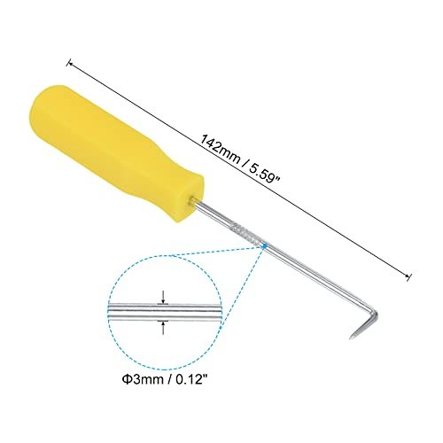 O-Ring 90 Degree Picks 142mm, 2 Pcs Oil Seal Gasket Precision Screwdriver view 2