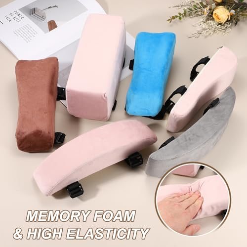 Office Chair Arm Pads 1Pair Office Chair Arm Cover 30x8x5cm Pink view 3
