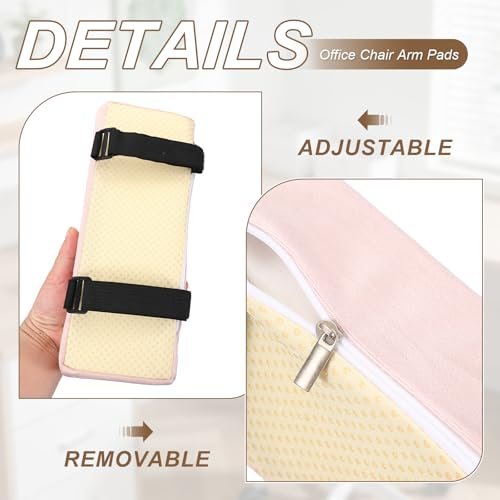 Office Chair Arm Pads 1Pair Office Chair Arm Cover Soft 27x10x5cm view 4