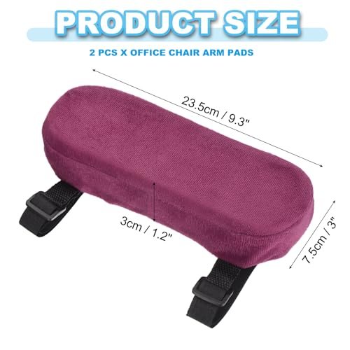 Office Chair Arm Pads, 2 pcs Office Chair Arm Cover, Soft Office Chair view 2