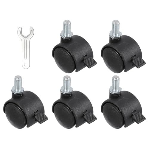 Office Chair Wheels Replacement 1", 5 Pcs Nylon Heavy Duty Office — PATIKIL