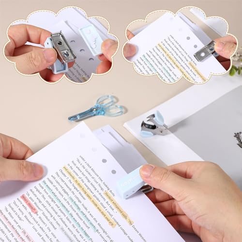 Office Supplies Set Stapler Tape Dispenser Scissors 8pcs Yellow, Desk view 4