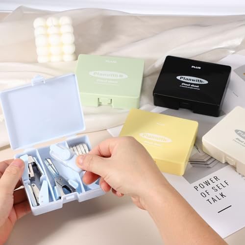 Office Supplies Set Stapler Tape Dispenser Scissors 8pcs Yellow, Desk view 5