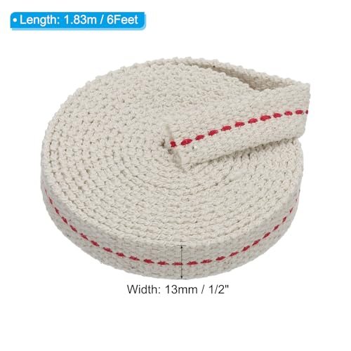 Oil Lamp Wicks with Red Stitch for Kerosene Lamp Lantern Oil Burner view 2