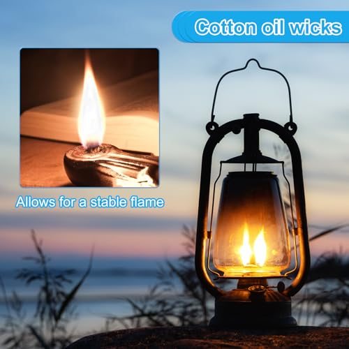 Oil Lamp Wicks with Red Stitch for Kerosene Lamp Lantern Oil Burner view 4
