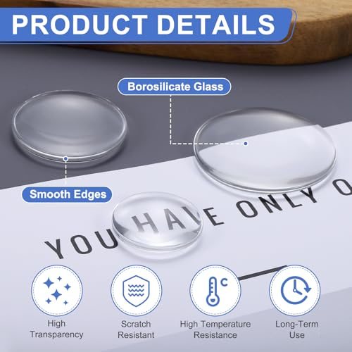 Optical Lens Set 3 cm Glass Lenses 6 Pcs view 3